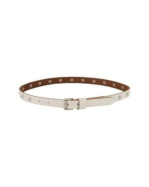 AllSaints Flat Stud Leather Belt - Multicolor