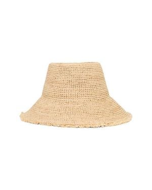 LSPACE Paco Embellished Paper Raffia Bucket Hat - Natural