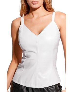 AS by DF Reagan Recycled Leather Tank - White