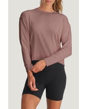Free Fly Shade Crossover Long Sleeve Top - Multicolor
