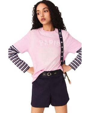 Maje Nautical Print T-Shirt - White