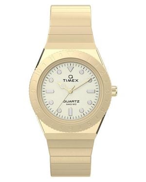 Timex Q Mini 30Mm Stainless Steel Expansion Band Watch - Metallic
