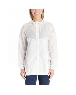 Modern Eternity Maternity Addison 3-In-1 Waterproof Maternity Windbreaker - White