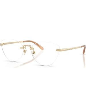 Ralph Lauren 54Mm Cat Eye Optical Glasses - Metallic