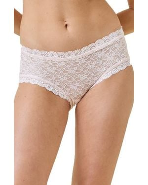 Papinelle Lace Boyshorts - White
