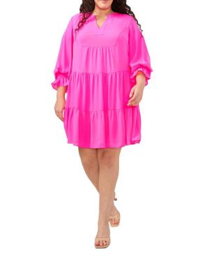 Cece Tiered Dress - Pink