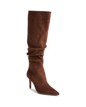 Open Edit Ariana Pointed Toe Knee High Boot - Brown