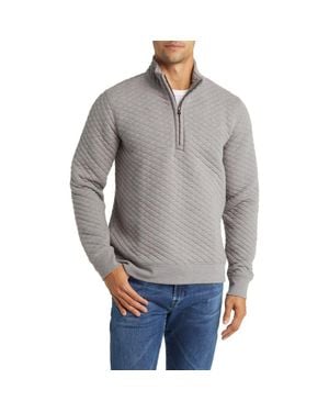 Billy Reid Half Zip Sweatshirt - Gray