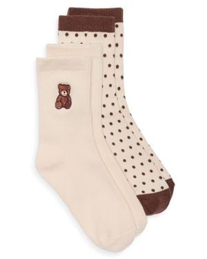 BP. Assorted 2-Pack Crew Socks - Natural