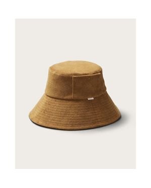 Hemlock Marina Wide Brim Bucket Hat - Natural