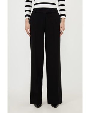 Karen Millen Essential Tailored Straight Leg Pants - Black