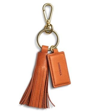Shinola Leather Tassel Key Chain - Orange