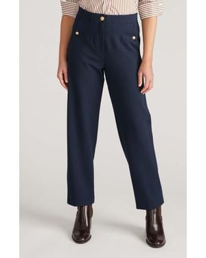 UNIVERSAL STANDARD Audrey Tailored Ponte Pants - Blue