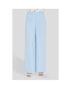 Tahari Pleated Wide Leg Pants - Blue