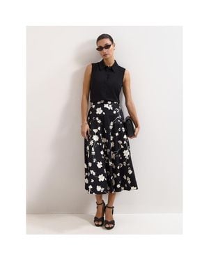 Phase Eight Mavis Floral Skirt - Black