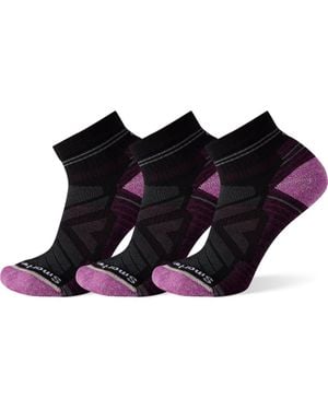 Smartwool Hike Light 3-Pack Cushion Ankle Socks - Black