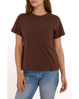 Threads For Thought Beth Essential Organic Cotton T-Shirt - Brown
