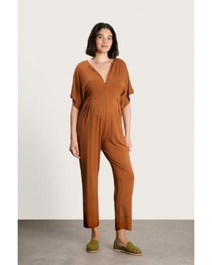 Nom Maternity Filipa Maternity & Nursing Jumpsuit - Multicolor