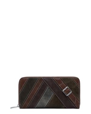 Desigual Faux Leather Continental Wallet - Gray