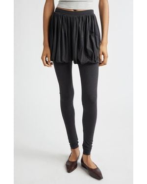 Paloma Wool Caly Skirt Overlay Leggings - Black