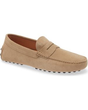Tod's Penny Loafer Driving Shoe - Natural