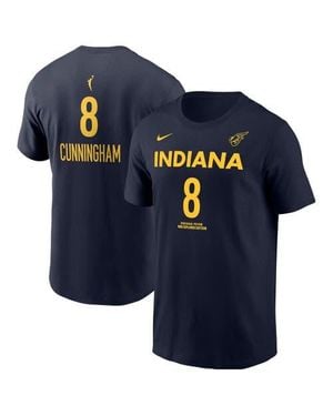 Nike Sophie Cunningham Indiana Fever Explorer Name & Number T-Shirt - Blue