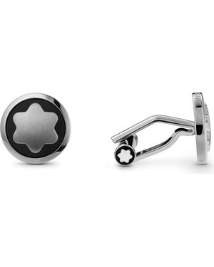 Montblanc Snowcap Stainless Cuff Links - Multicolor