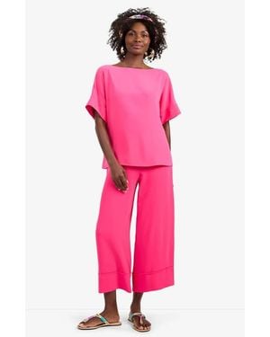 Trina Turk Sofie Georgette Top - Pink