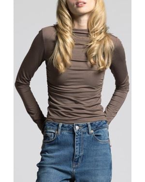 WEEKEND LOS ANGELES Rose Ruched Top - Blue