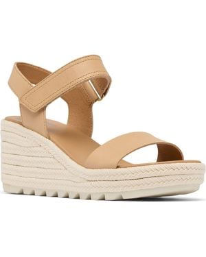 Sorel Cameron Wedge Espadrille Sandal - Metallic