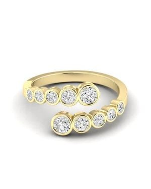 Everlee Bezel Lab Diamond Bypass Ring - Metallic