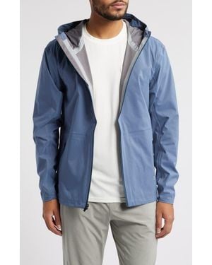 Free Fly Cloudshield Waterproof Hooded Rain Jacket - Blue