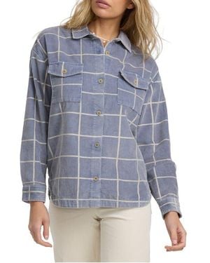 Billabong Fadeaway Corduroy Shacket - Blue