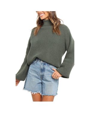 Petal & Pup Freddie Turtleneck Sweater - Gray