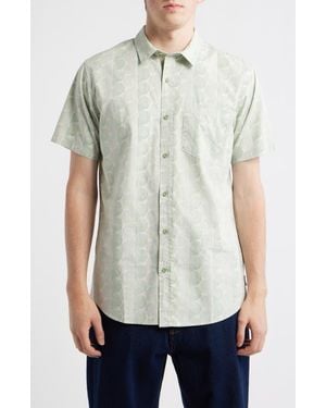 Rip Curl Yardy Short Sleeve Button-Up Shirt - White