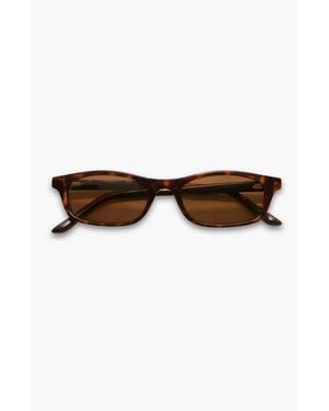 INDY Joey Square Polarized Sunglasses - Brown