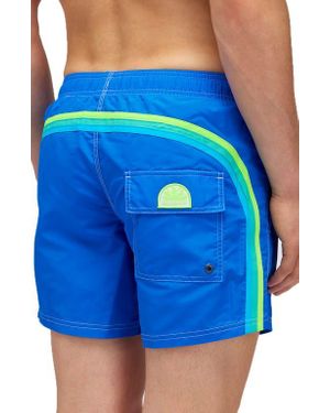 Sundek Stripe Board Shorts - Blue