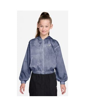 Nike Kids' Water Repellent Track Jacket - Blue