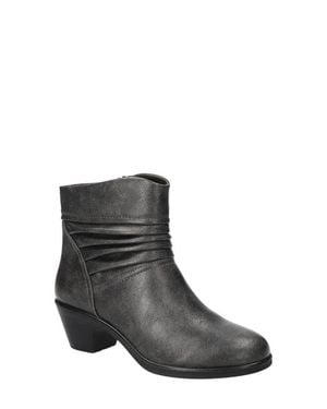 Easy Street Bess Faux Leather Bootie - Black