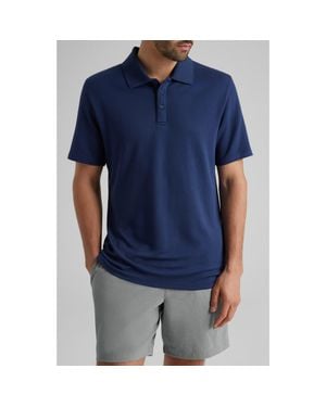Tommy John Modal Blend Piqué Polo - Blue