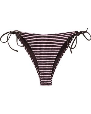 Mango Stripe Rib Bikini Bottoms - Purple