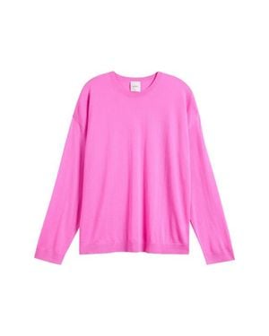 Leset James Oversized Merino Wool Sweater - Pink