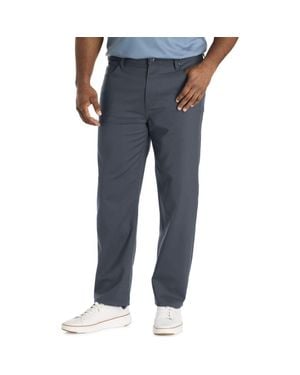 Perry Ellis Big & Tall 5-Pocket Stretch Chino Pants - Blue