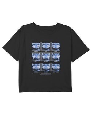 K-Pop Demon Hunters Girl's The Moods Of Derpy Graphic T-Shirt - Black