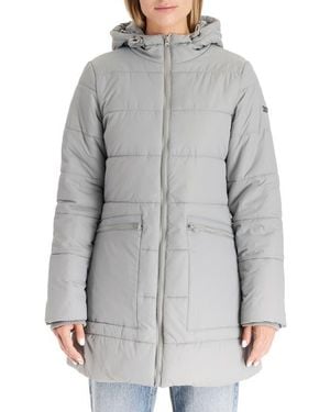 Modern Eternity Maternity Modern Eternity 3-In-1 Hybrid Quilted Waterproof Maternity Puffer Coat - Gray