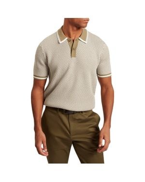 Ted Baker Breame Knit Polo - Brown