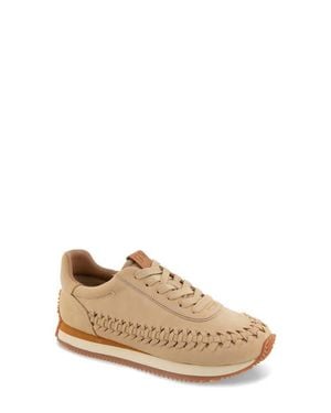 Gentle Souls Jolena Woven Detail Sneaker - Natural