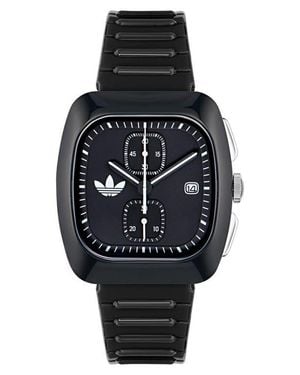 adidas Retro Wave Two Chronograph Bio-Resin Strap Watch, 39Mm - Black