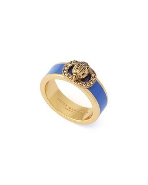 Kurt Geiger Chelsea Enamel Band Ring - Metallic