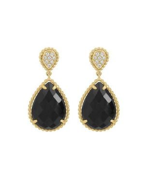Effy 14Ky Diamond,Onyx Earrings - Black